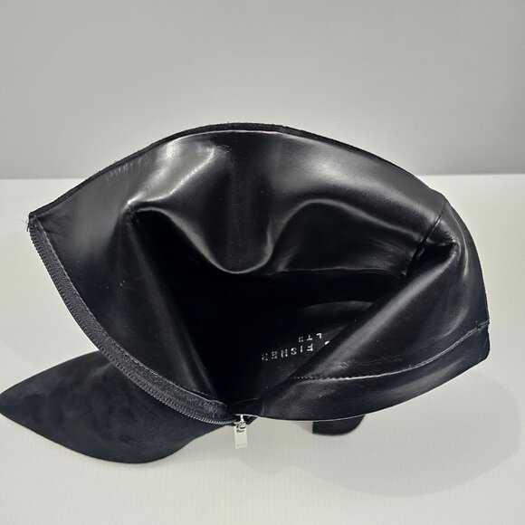 Marc Fisher Ulani Ankle Bootie Womens 10 Black Suede Block Heel Pointed Toe - Picture 10 of 15